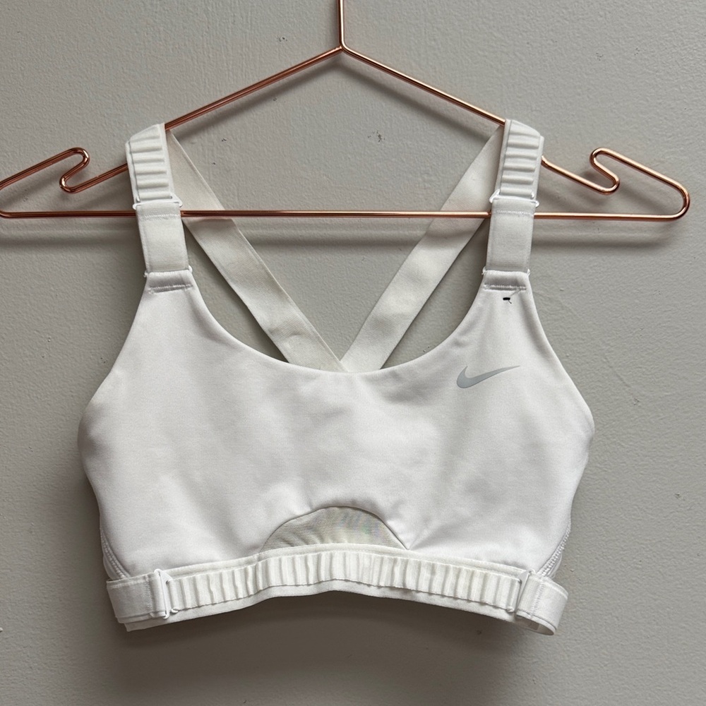Nike Dri-FIT White Sports Bra